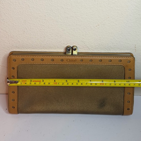 Chloé Canvas/Leather Clutch Bag - Picture 4 of 12